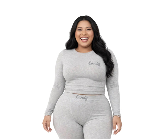 CANDY TOP | PLUS SIZE LONG SLEEVE COTTON