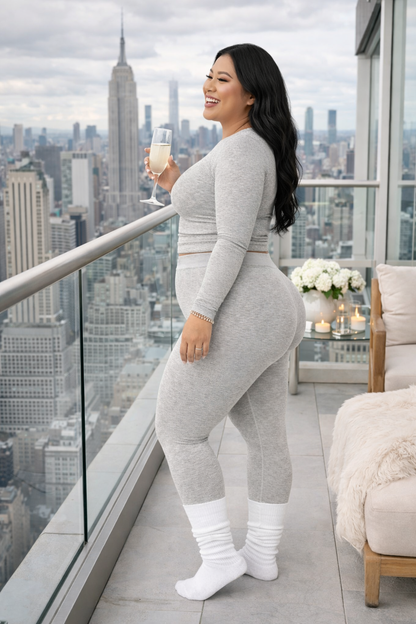 CANDY TOP | PLUS SIZE LONG SLEEVE COTTON