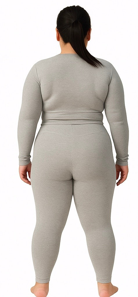 THE CANDY SET | PLUS SIZE RIBBED ATHLEISURE 2-PIECE SET