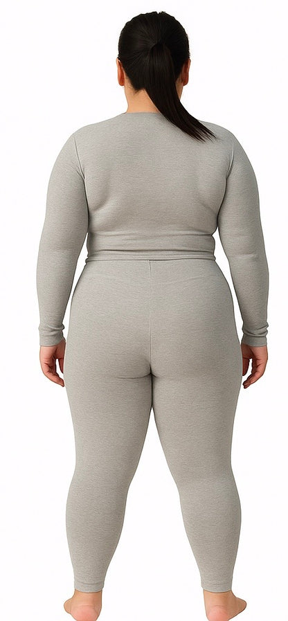 THE CANDY SET | PLUS SIZE RIBBED ATHLEISURE 2-PIECE SET