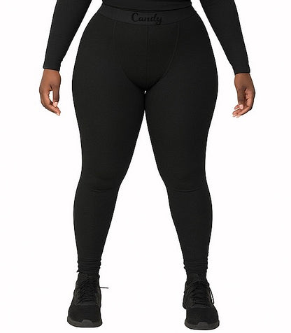 CANDY LEGGINGS | PLUS SIZE RIBBED ATHLEISURE