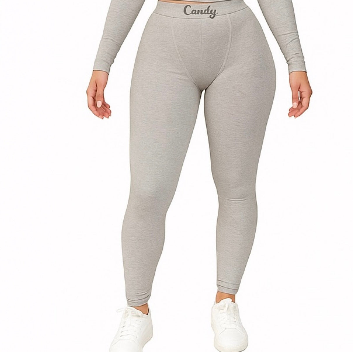 CANDY LEGGINGS | PLUS SIZE RIBBED ATHLEISURE