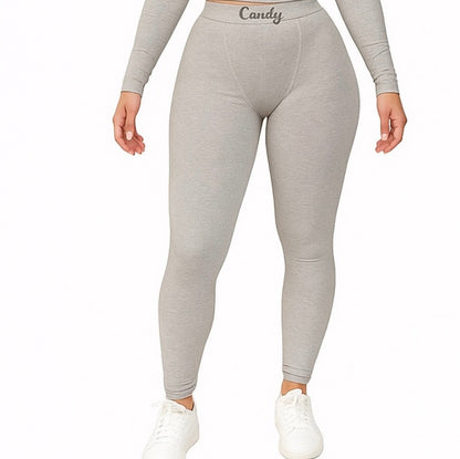 CANDY LEGGINGS | PLUS SIZE RIBBED ATHLEISURE