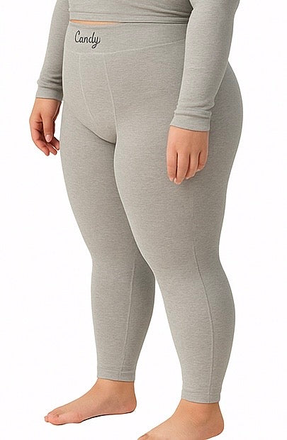 CANDY LEGGINGS | PLUS SIZE RIBBED ATHLEISURE